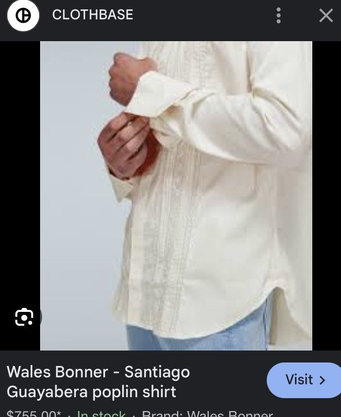 Wales Bonner Wales Bonner - Santiago Guayabera Poplin Shirt Size US S / EU 44-46 / 1 - 15 Thumbnail