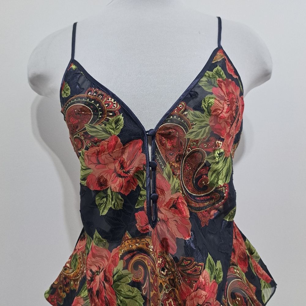 Victoria's Secret Vintage Victoria's Secret Floral Intimates Y2K Bodysuit Smal Size S / US 4 / IT 40 - 13 Thumbnail