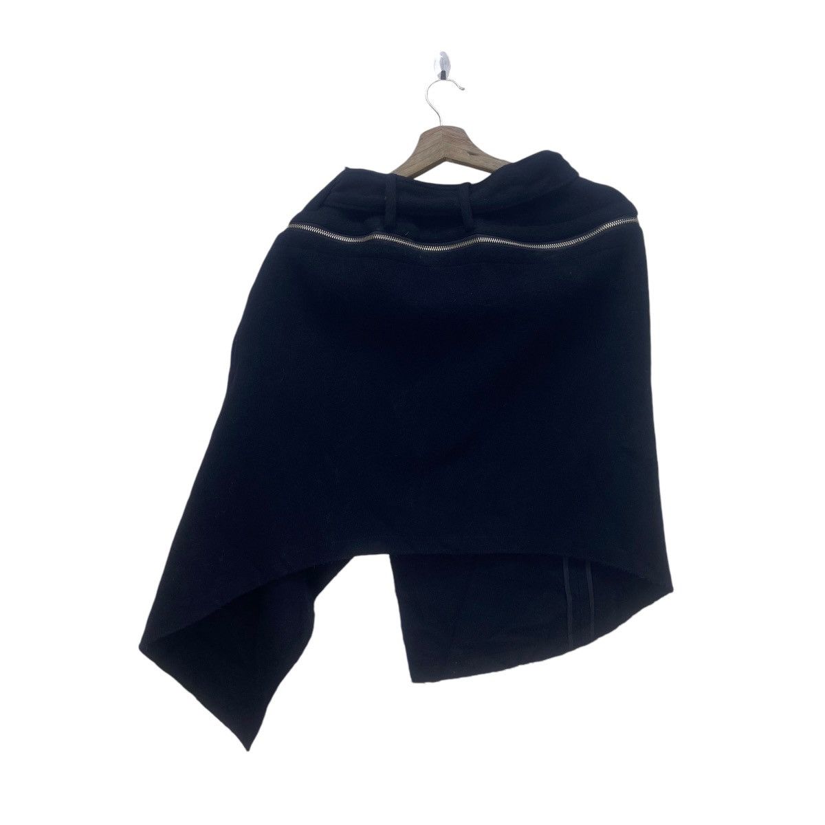 Yohji Yamamoto Yohji Yamamoto Zipper Distressed Wool Skirt Size 27" / US 4 / IT 40 - 4 Thumbnail