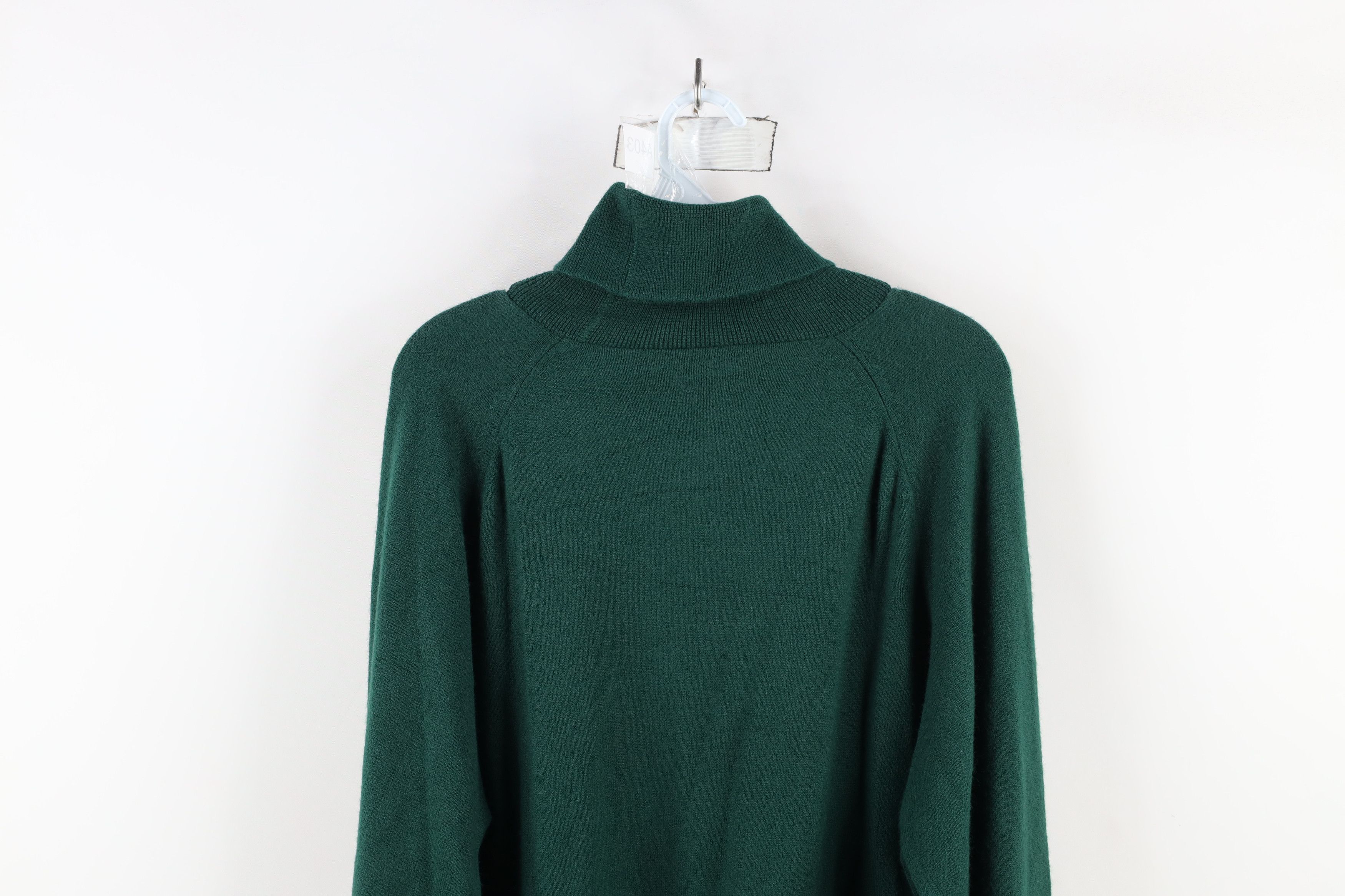 Vintage Vintage 70s Streetwear Turtleneck Sweater Hunter Green USA Size US XL / EU 56 / 4 - 10 Thumbnail