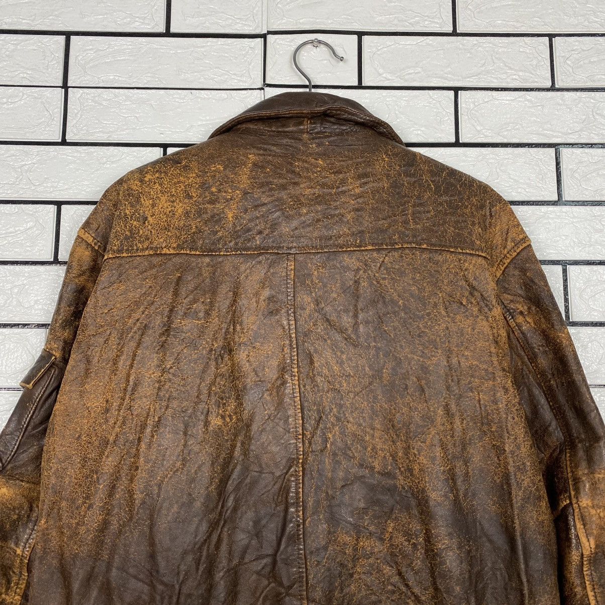 Vintage 🔥VINTAGE FLY LEATHER JACKET BLANKET AERO LEATHER Size US M / EU 48-50 / 2 - 8 Thumbnail
