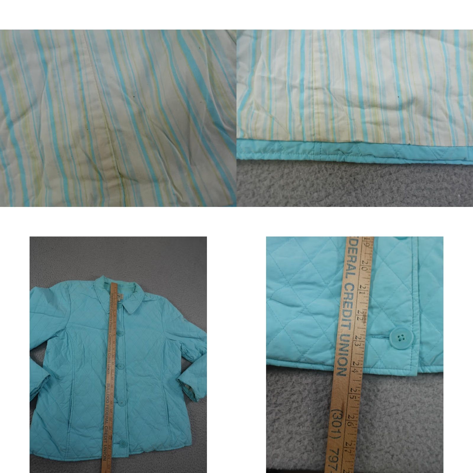Vintage VINTAGE L.L.Bean Jacket Womens M Blue Quilted Button Insulated Chore Barn Size M / US 6-8 / IT 42-44 - 10 Thumbnail