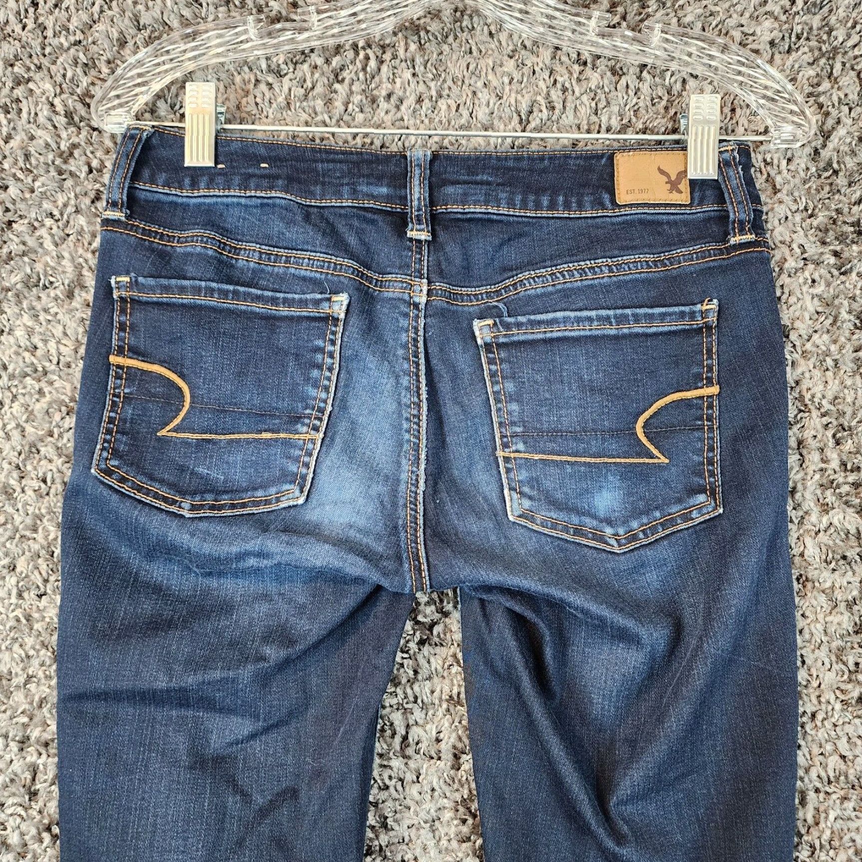 American Eagle Outfitters VINTAGE American Eagle Womens Jeans Jegging Size 2 Blue Super Stretch Women's Size 26" / US 2 / IT 38 - 7 Thumbnail