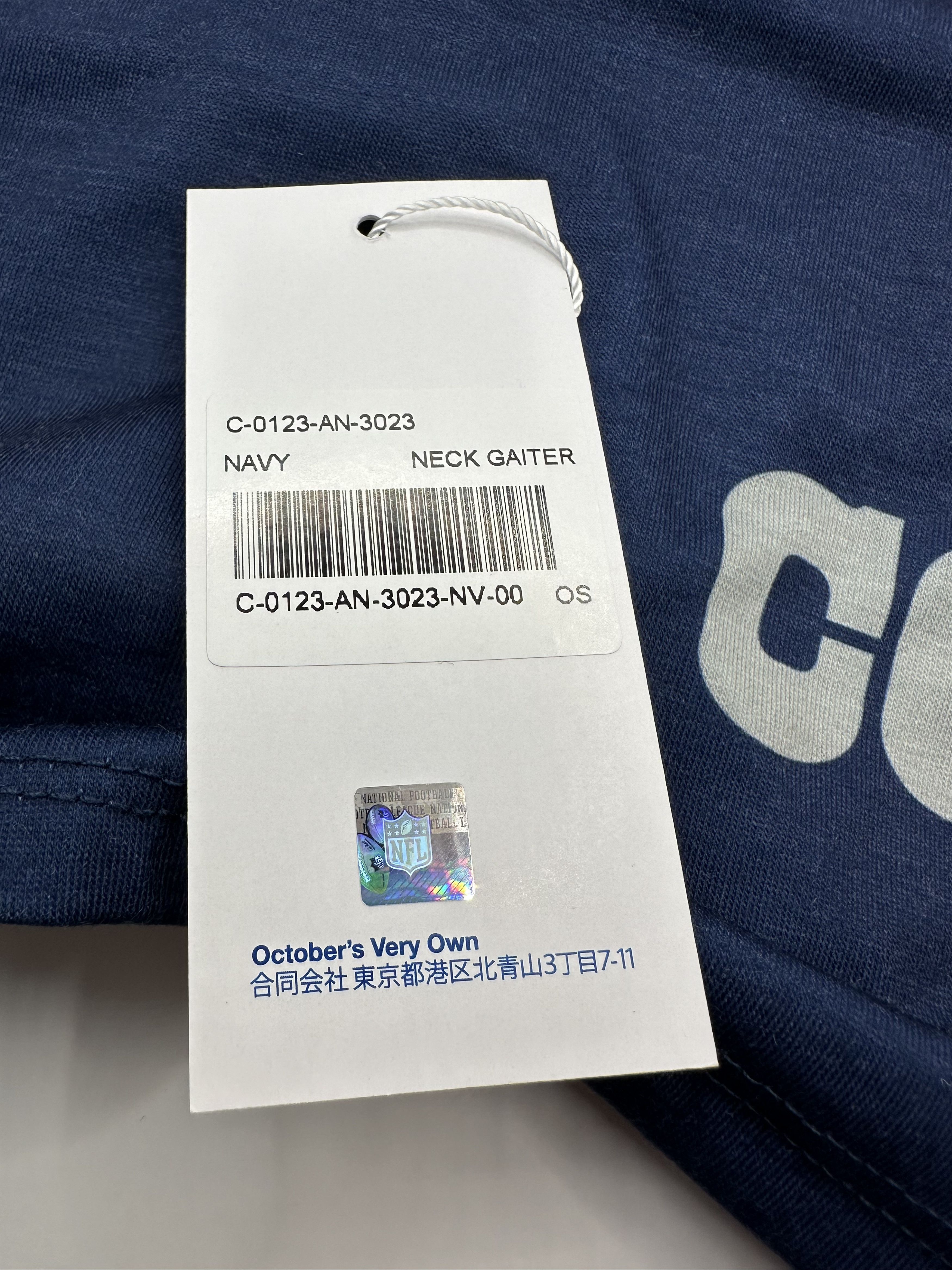 NFL × October's Very Own OVO x NFL Dallas Cowboys Neck Gaiter - new with tags RARE Size ONE SIZE - 5 Thumbnail