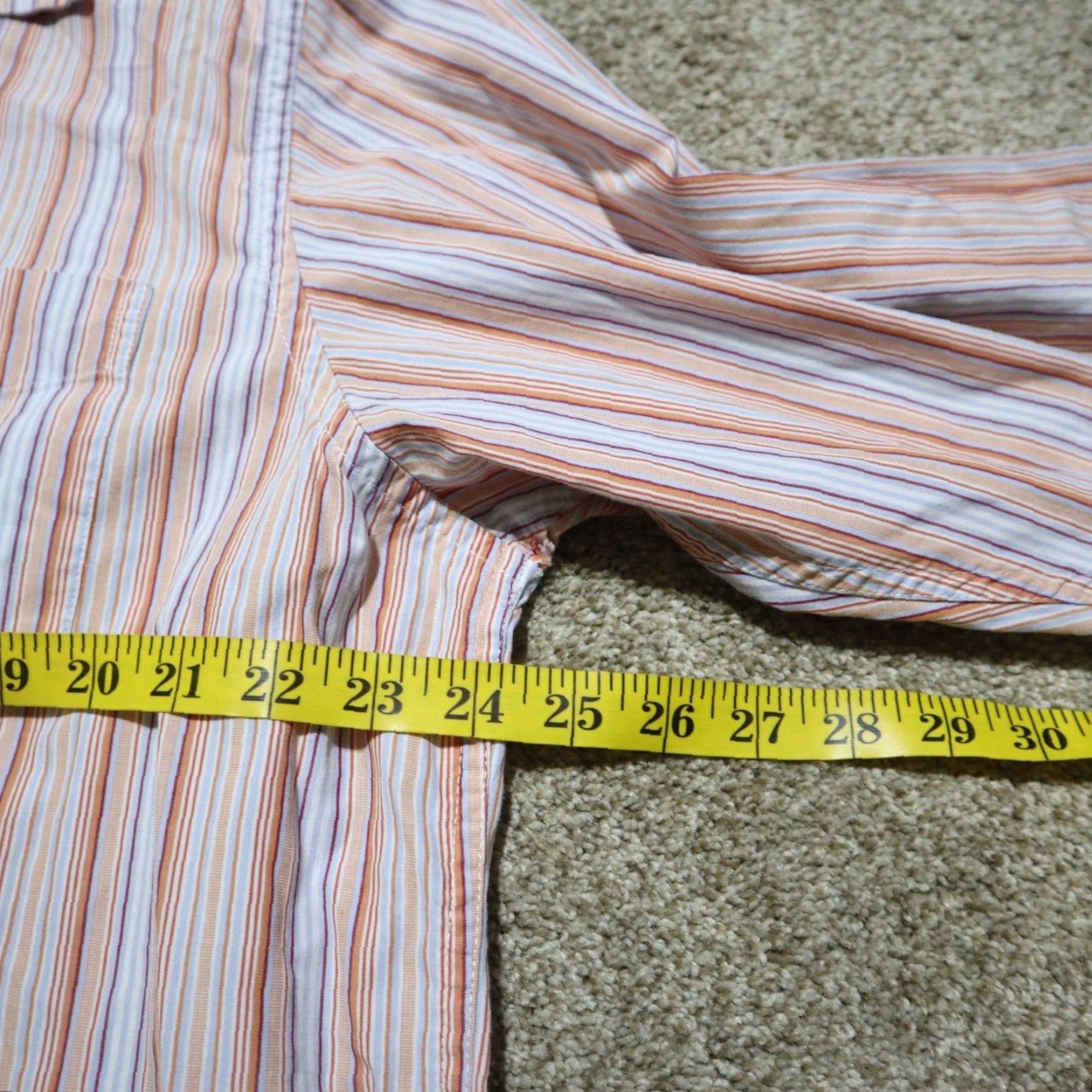 Gap Gap Shirt Button-Up XL Men Orange Striped Check Classic Vintage No N/A Size US XL / EU 56 / 4 - 5 Thumbnail