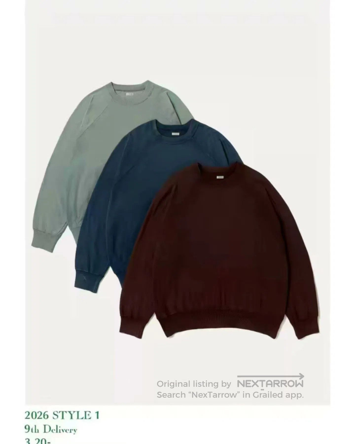 A.PRESSE APRESSE 26ss Vintage Sweatshirt. Size US L / EU 52-54 / 3 - 7 Thumbnail