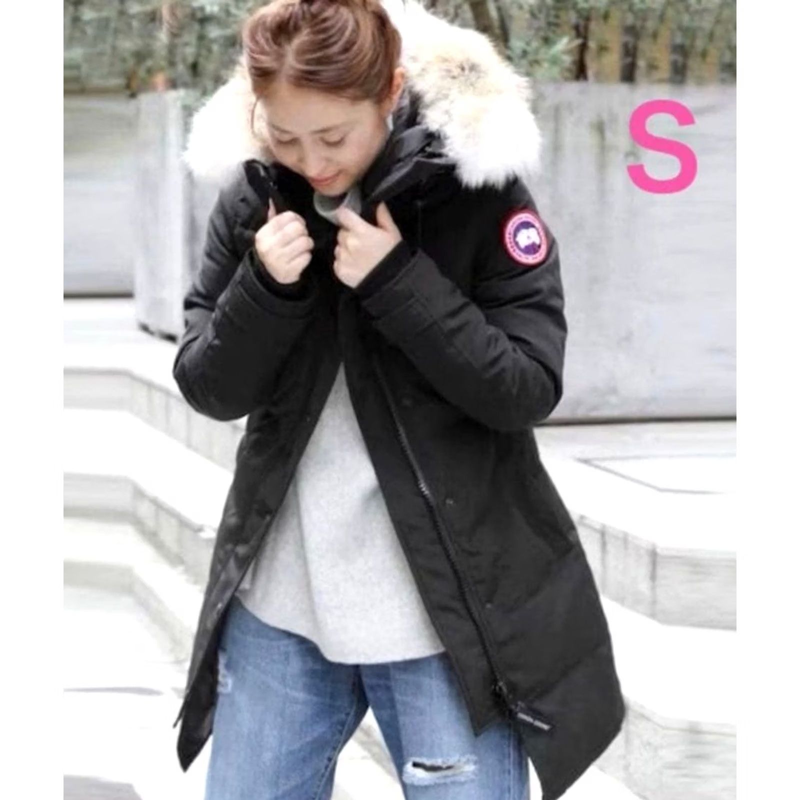 Canada Goose VINTAGE? No. Canada Goose MACKENZIE Polyester×cotton Down jacket S Ladies' Black 2302JL Soth Size M / US 6-8 / IT 42-44 - 2 Thumbnail