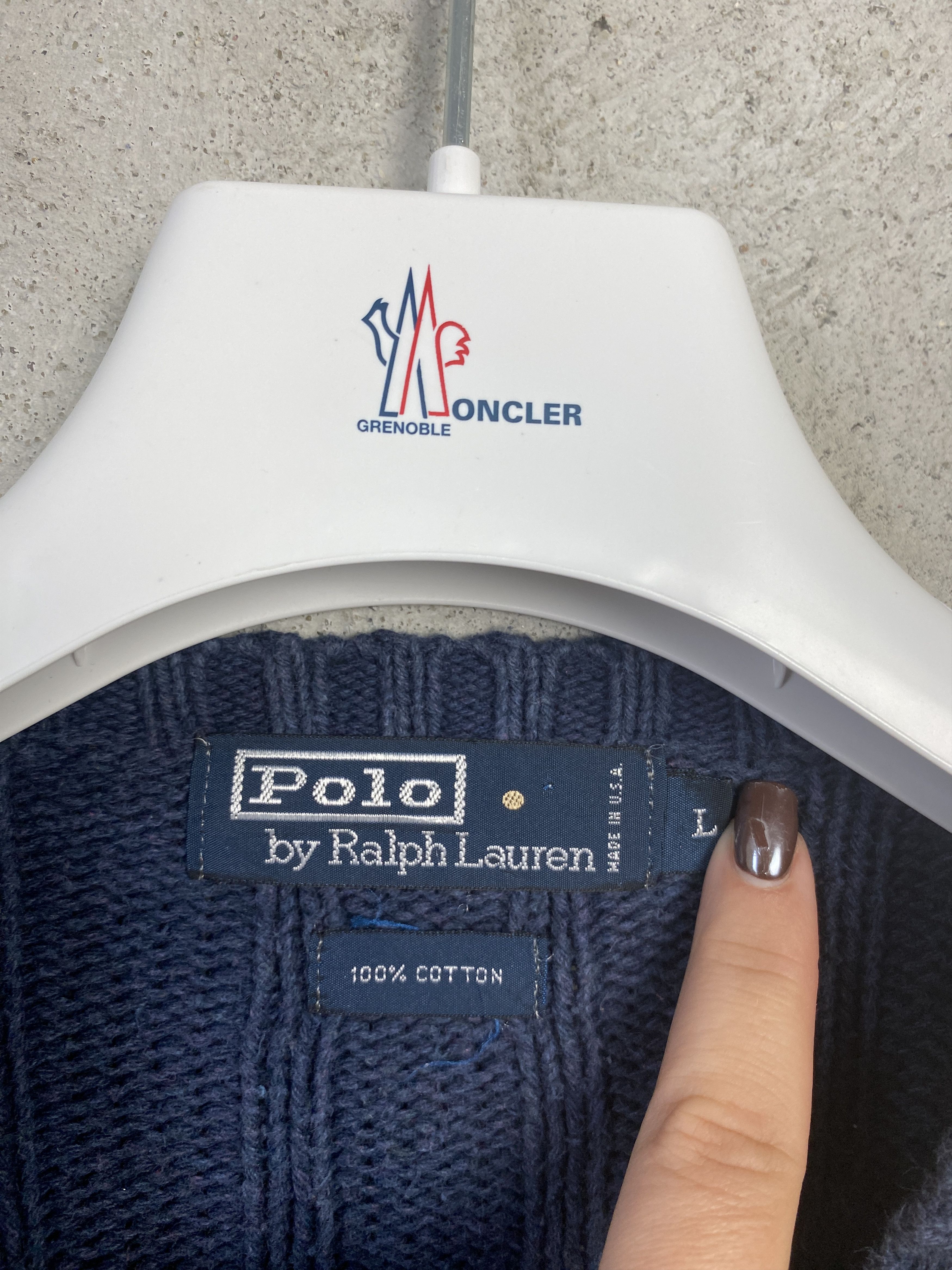 Polo Ralph Lauren Polo Ralph Lauren ribbed sweater knitwear vintage USA made Size US L / EU 52-54 / 3 - 3 Thumbnail