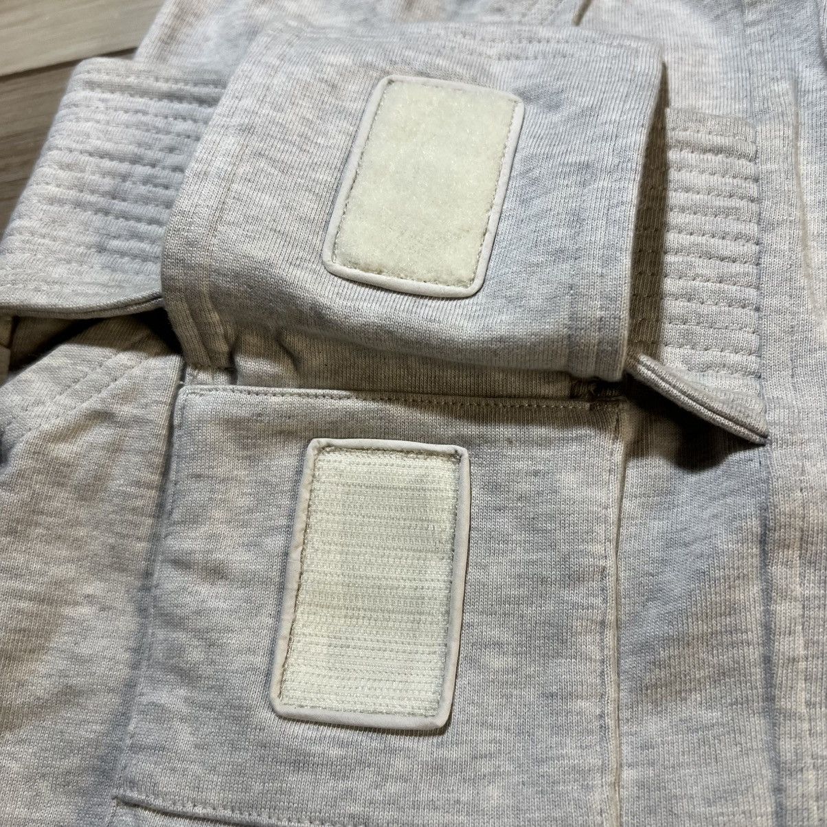 Rick Owens Drkshdw Rick Owens DRKSHDW SS23 Cropped Creatch Cargo Milk Melange Size US 34 / EU 50 - 7 Thumbnail