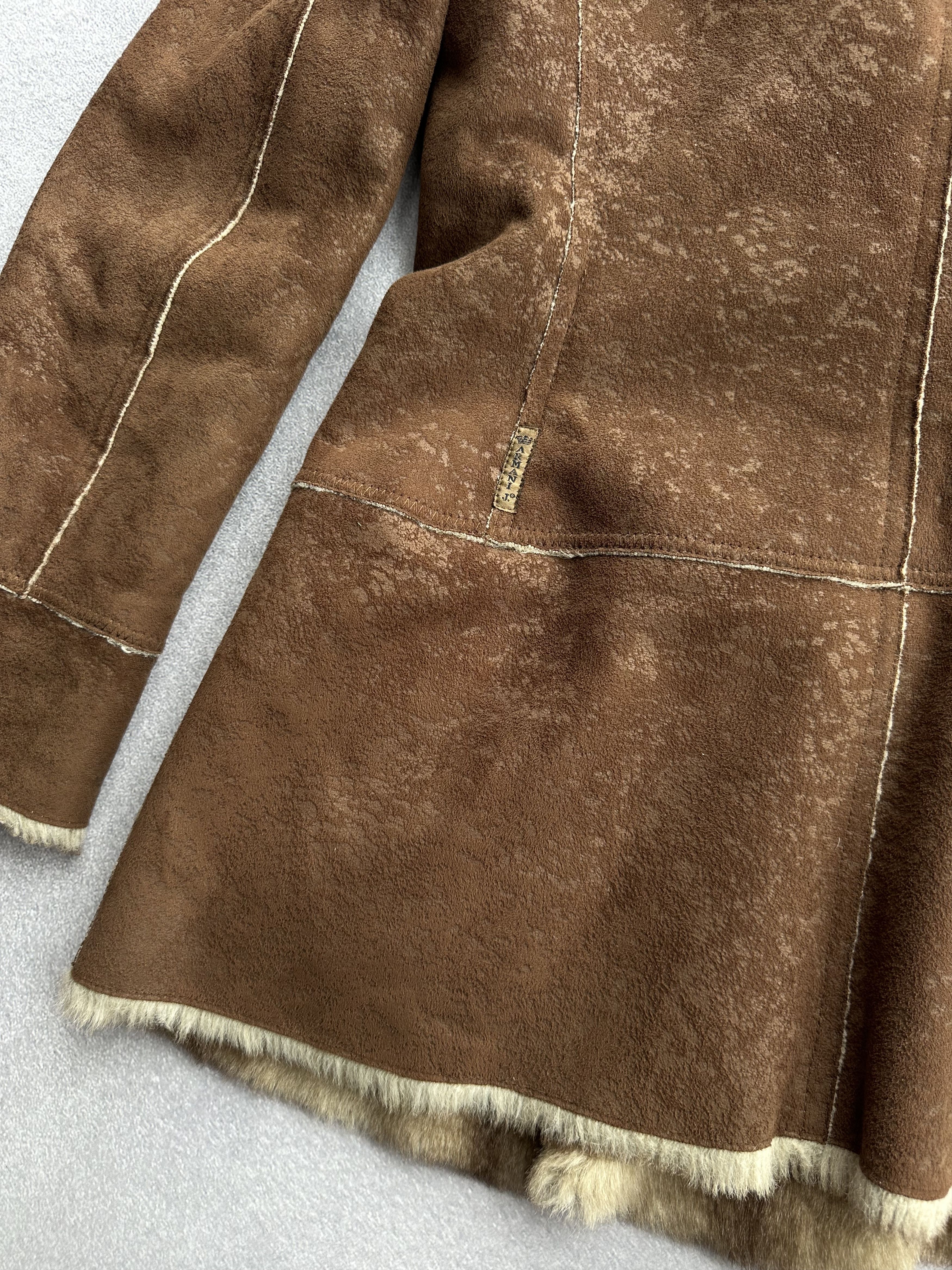 Armani × Japanese Brand × Vintage Vintage Armani Jeans Sheepskin Fur Woman Jacket Size M / US 6-8 / IT 42-44 - 12 Thumbnail