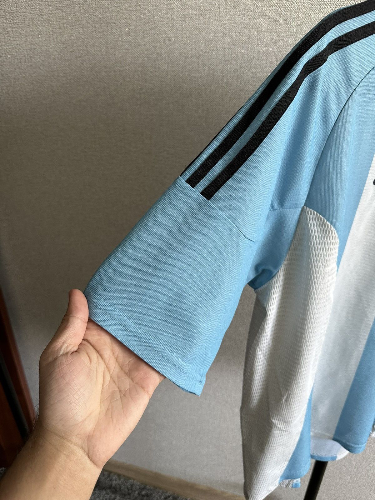 Adidas 2002 Adidas Argentina National Team Vintage Home Jersey Size US L / EU 52-54 / 3 - 3 Thumbnail