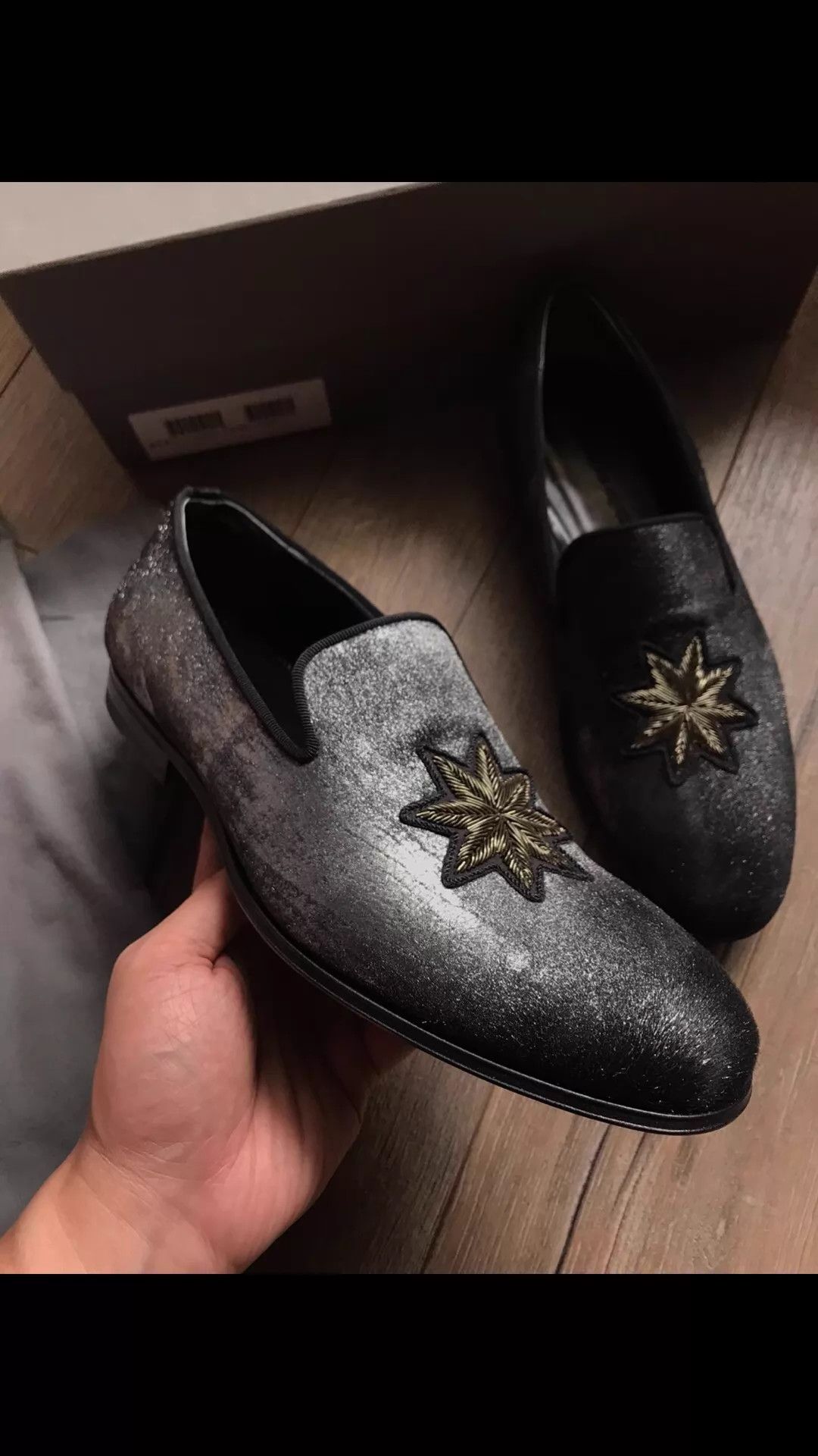 Alexander McQueen AMQ Silver Foil Embroidered Sneaker 41 (EU) Unique Size US 11 / EU 44 - 2 Thumbnail