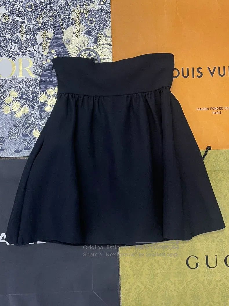 Dior Dior Black lace-on skirt Size 24" / US 00 / IT 34 - 2 Thumbnail