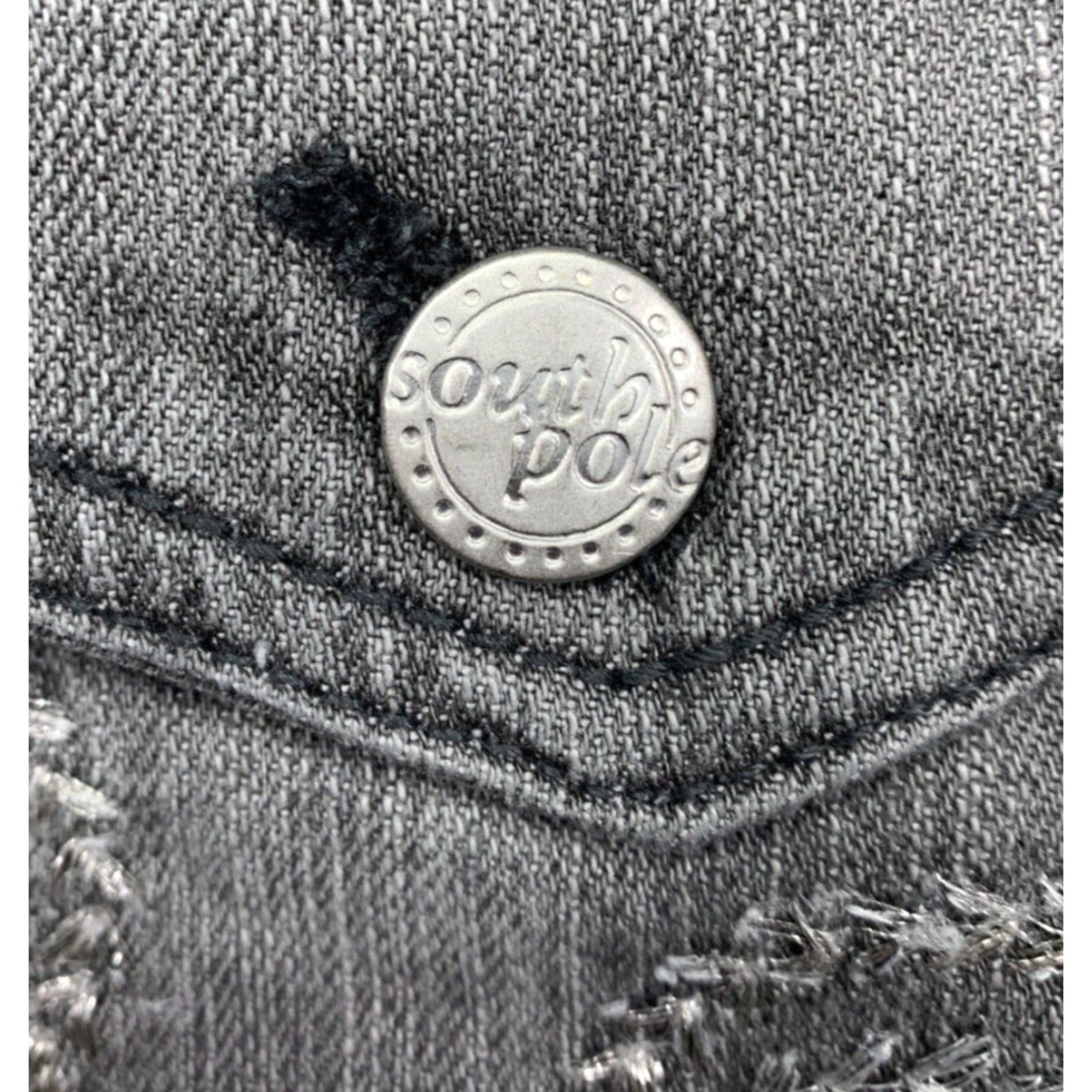 Southpole Southpole Jeans Women's Size 11 Straight Leg 5-Pocket Stone Washed Gray Stretch Denim Size 32" / US 10 / IT 46 - 7 Thumbnail