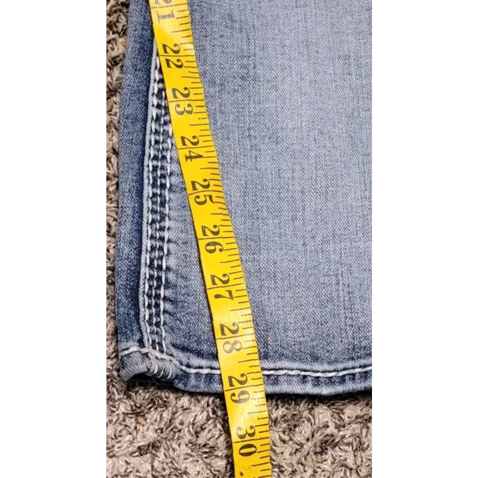 Vintage ROCK REVIVAL Jeans Womens Size 30 Bootcut Denim 5-Pocket Embroidered Rhinestone Anzelie Mid Rise Blue Size 30" / US 8 / IT 44 - 5 Thumbnail