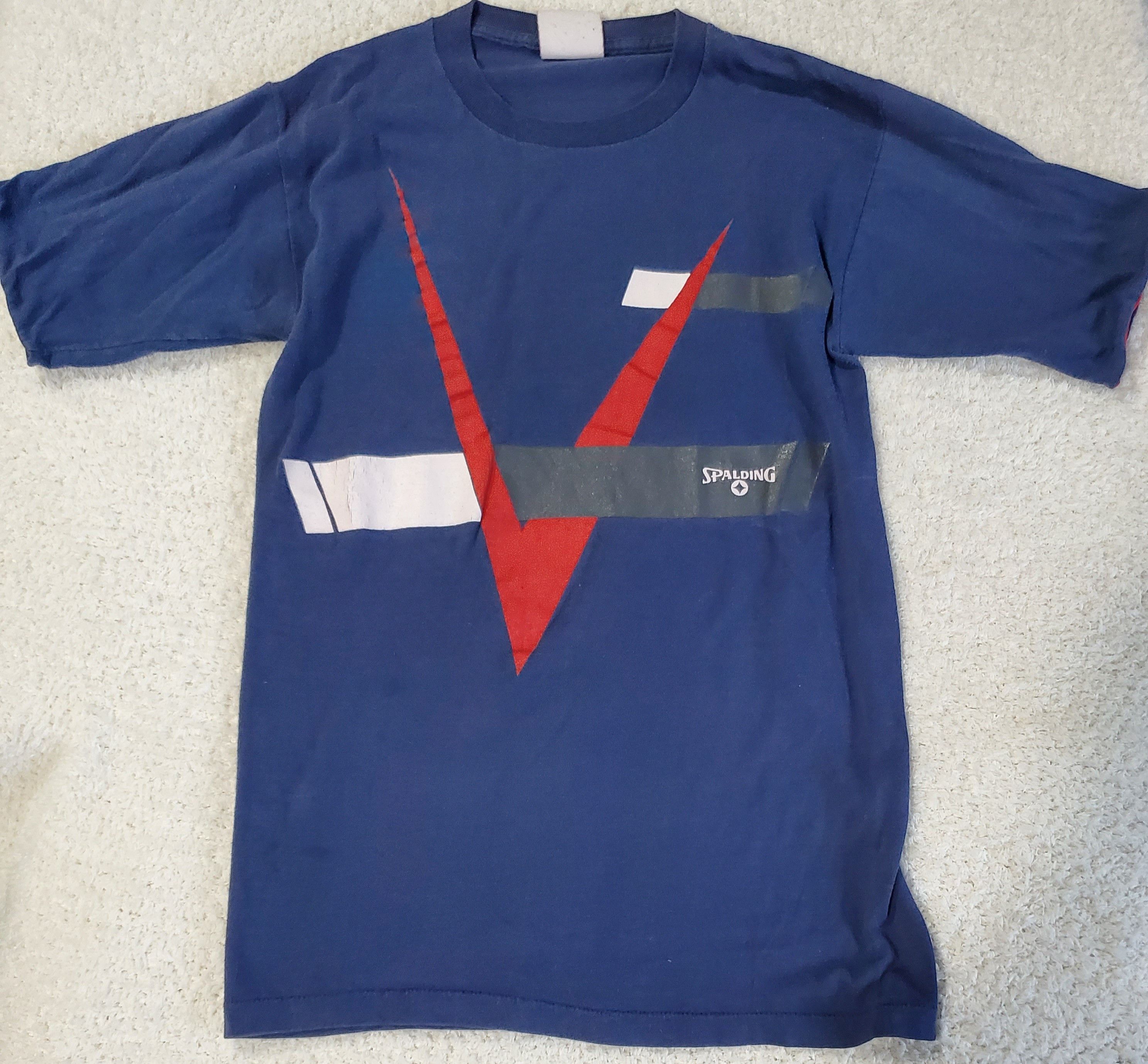 Spalding × Vintage Vintage roll up sleeve spalding flying V 80s Size US M / EU 48-50 / 2 - 2 Thumbnail