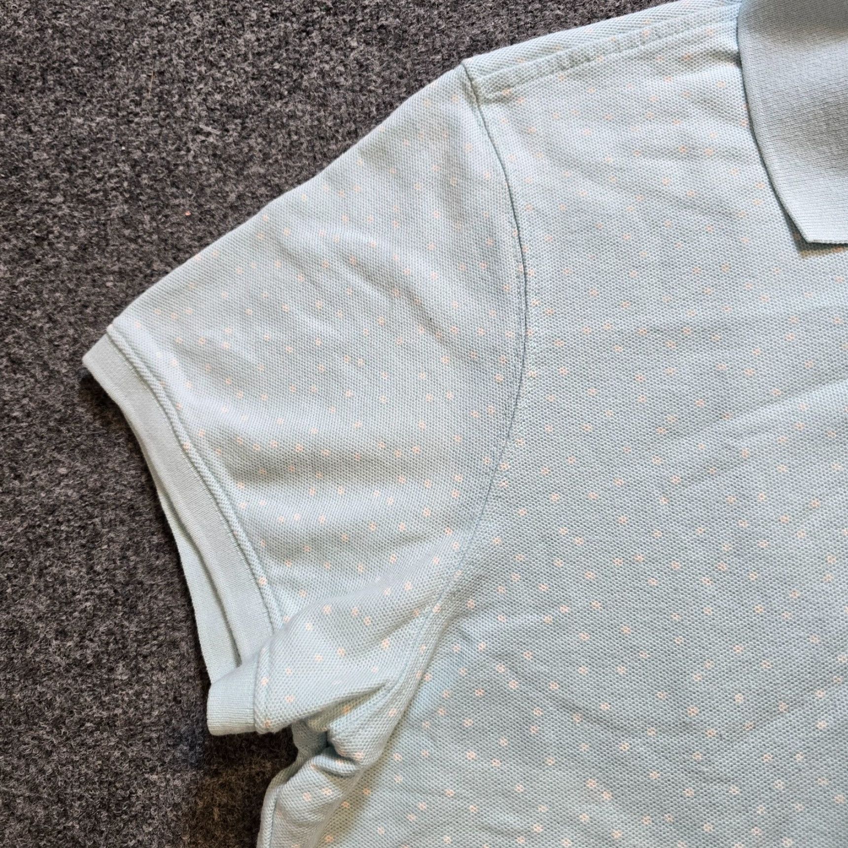 Vintage LL Bean Polo Shirt Womens 2X Blue Polka Dot Short Sleeve Casual Capsule Shirt Size XXL / US 16-18 / IT 52-54 - 4 Thumbnail