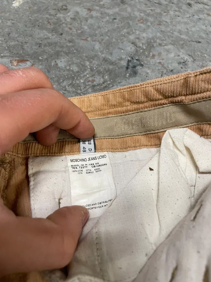 Moschino × Vintage 2000s Moschino Beige Cargo Pants Size US 32 / EU 48 - 12 Thumbnail