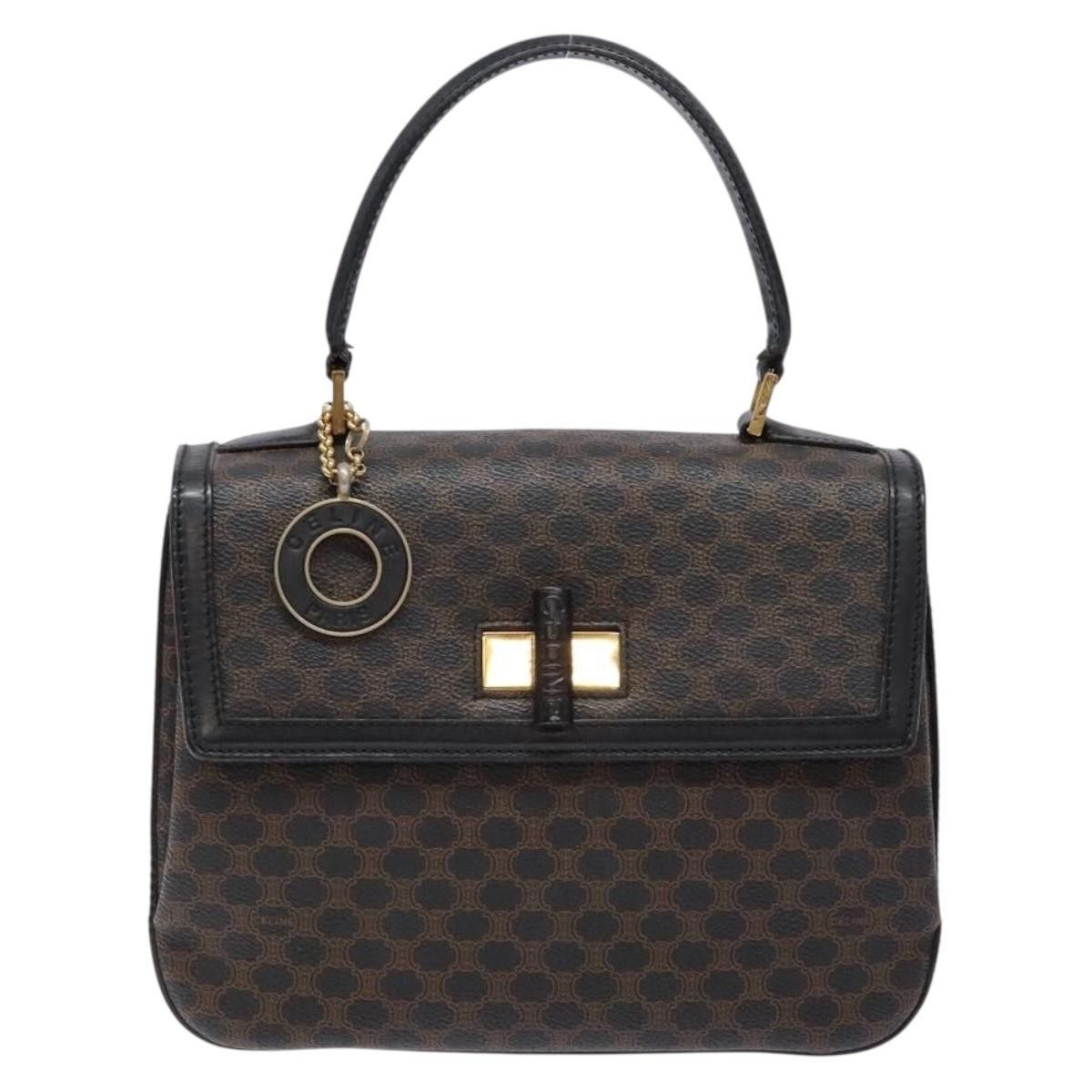 Celine Celine Vintage Convertible Top Handle Bag Macadam Coated Canvas Size ONE SIZE - 1 Thumbnail