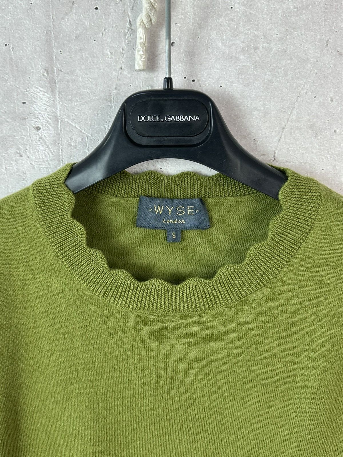 Other Wyse London Wool Green Knit Long Sleeve Women’s Sweater Size S / US 4 / IT 40 - 3 Thumbnail