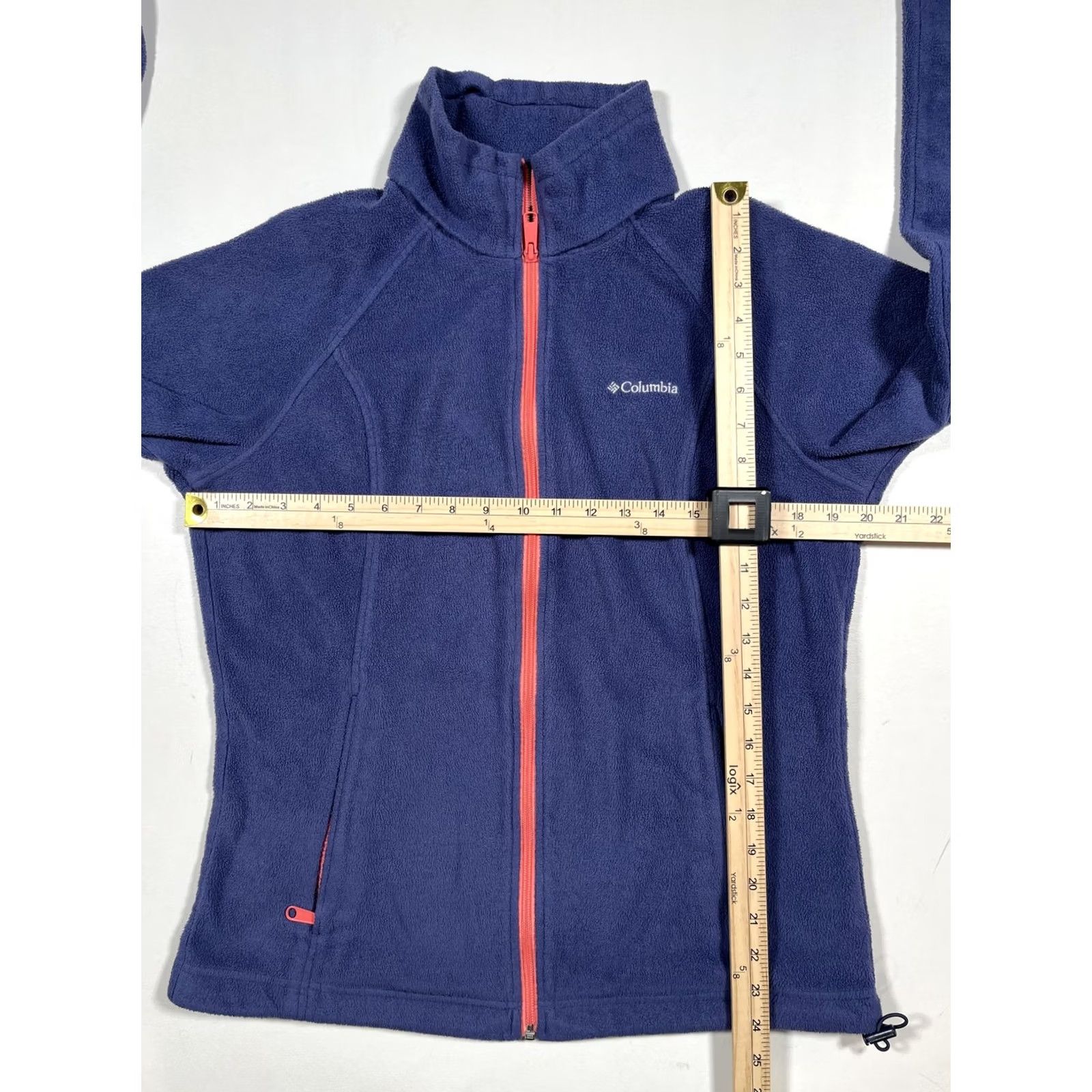Vintage Columbia Jacket Womens Large Purple Full Zip Fleece Coral Trim Outdoor Hiking Size L / US 10 / IT 46 - 6 Thumbnail