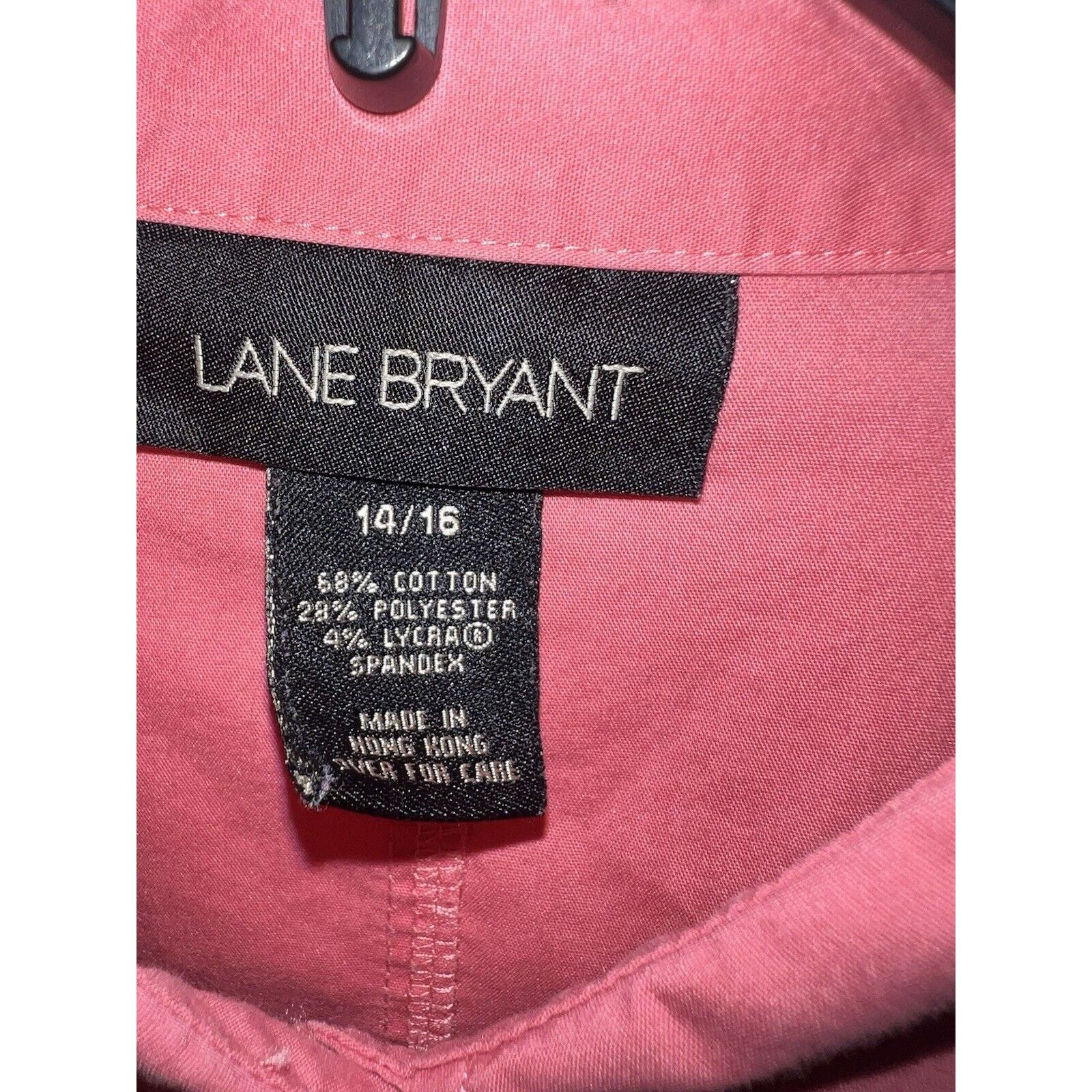 & Other Stories Lane Bryant Blouse Button Down Shirt Women's 14/16 Pink Size XL / US 12-14 / IT 48-50 - 2 Thumbnail