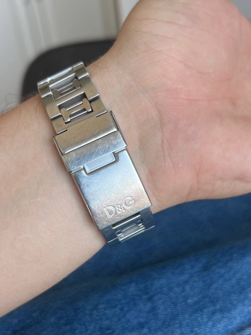 Dolce & Gabbana D&G MEN'S METAL BIG CHUNKY METAL STEEL QUARTZ WATCH 2000S Size ONE SIZE - 15 Thumbnail