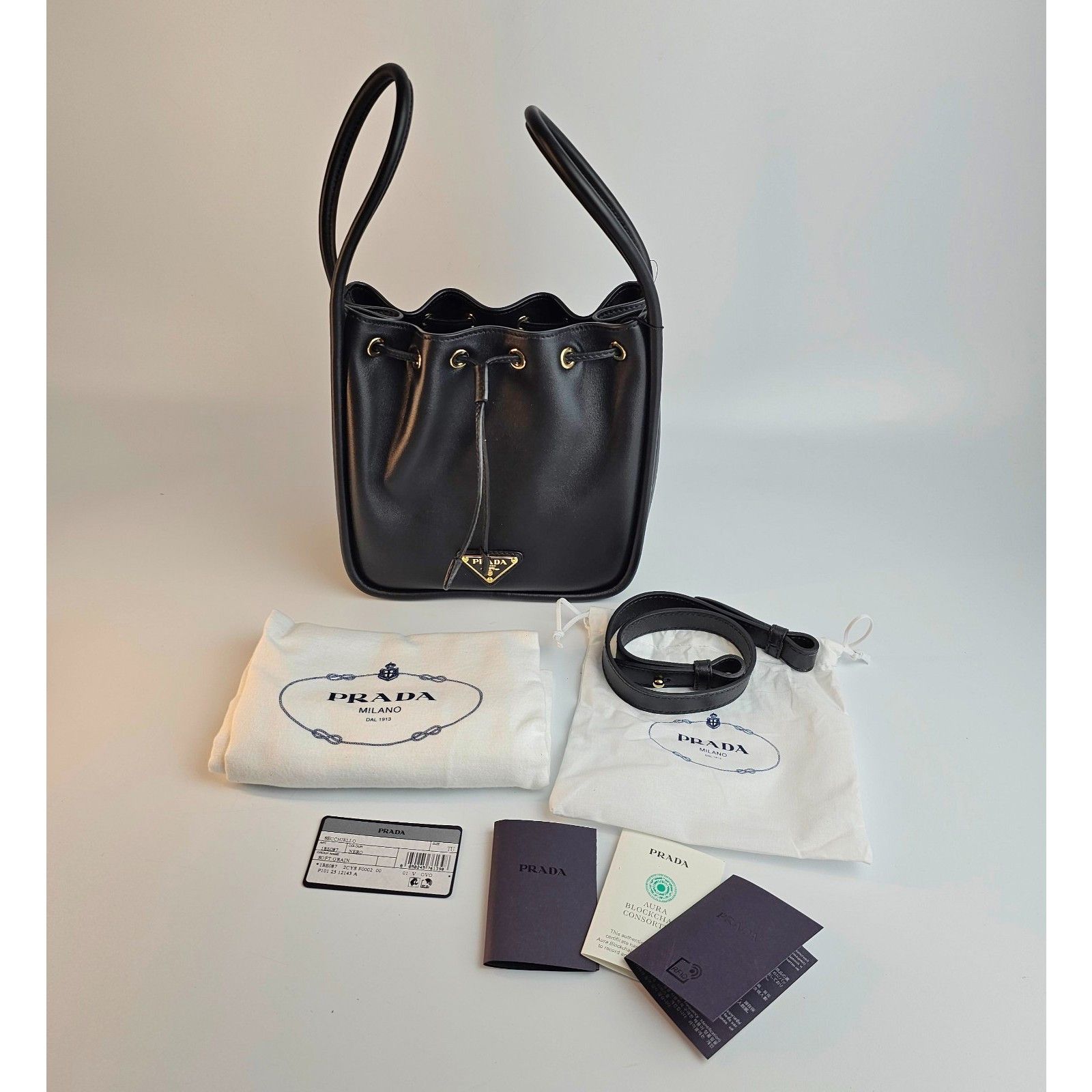 Prada PRADA Darling Mini $2850 Black Leather Bucket Bag New & Auth Size ONE SIZE - 2 Thumbnail