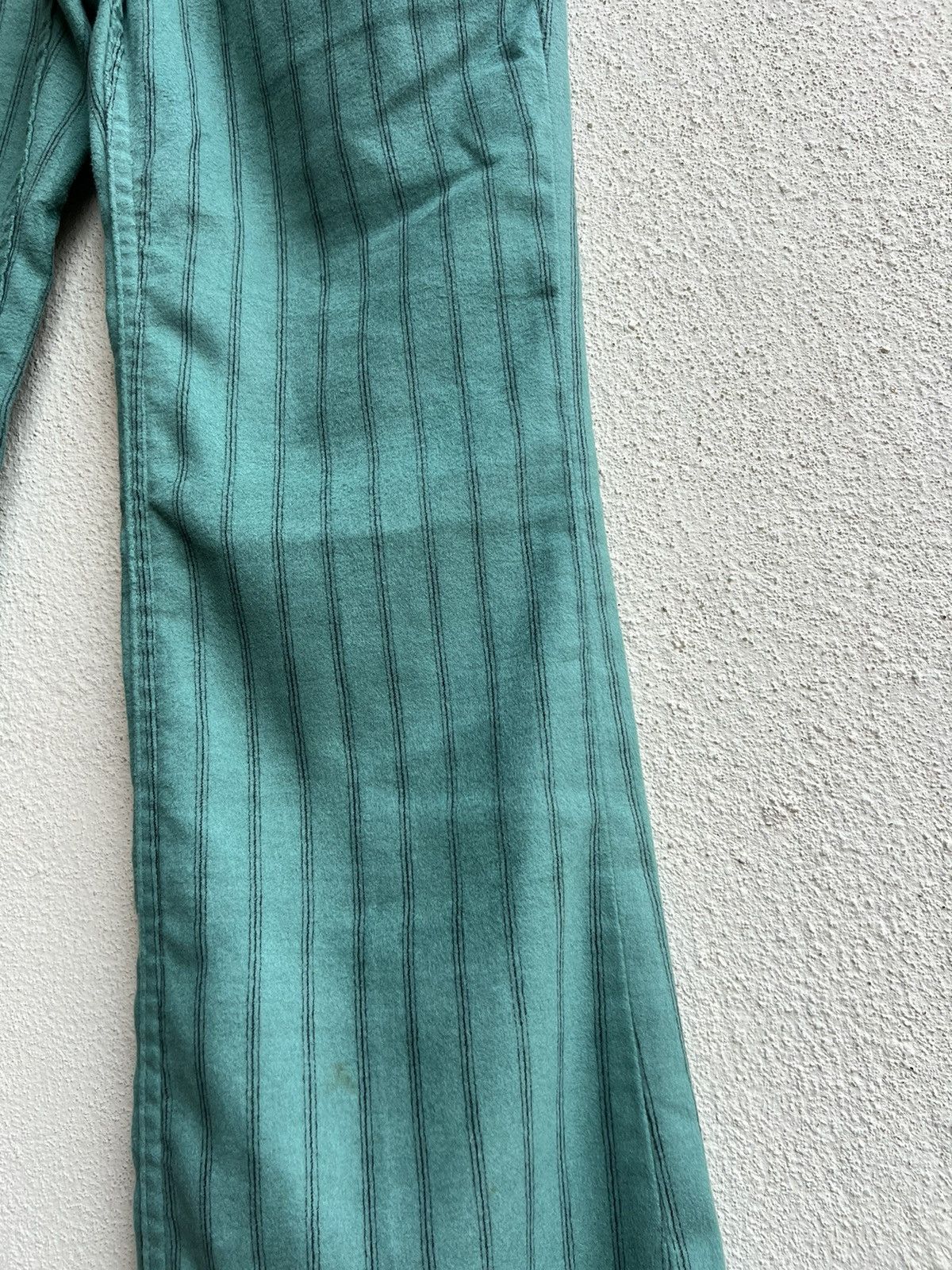 Lee Vintage 70s LEE Usa Suede Cotton Striped Super Flare Pant Size US 27 - 12 Thumbnail
