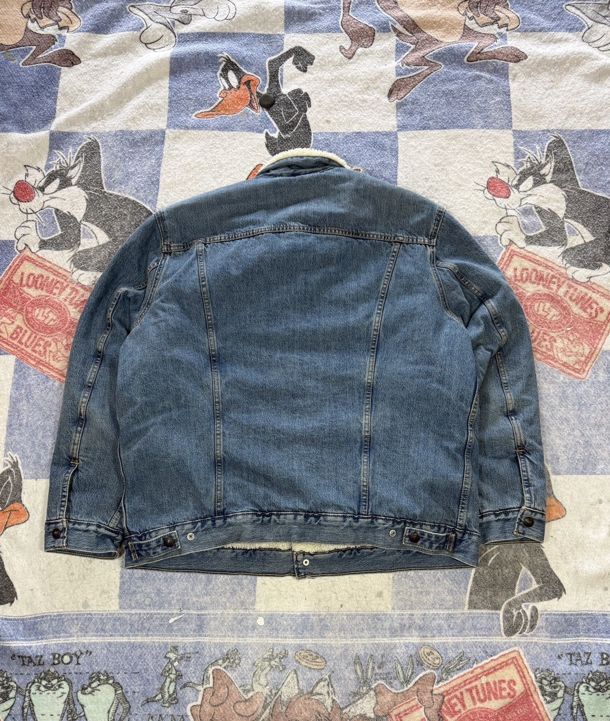 Levi's Levis sherpa lined denim trucker jacket Size US XXL / EU 58 / 5 - 3 Thumbnail