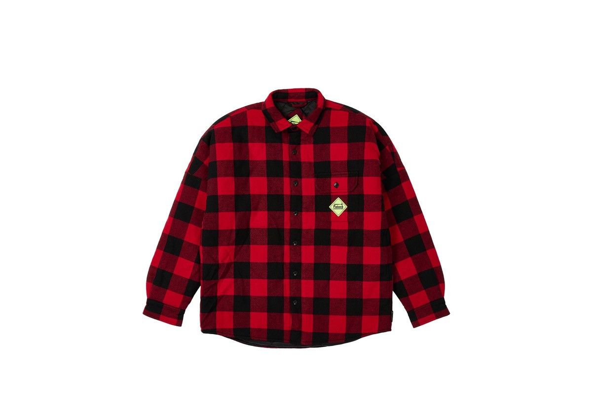 Palace PALACE HARDWARE INSULATED OVERSHIRT RED COTTON FLANNEL LARGE Size US L / EU 52-54 / 3 - 1 Thumbnail