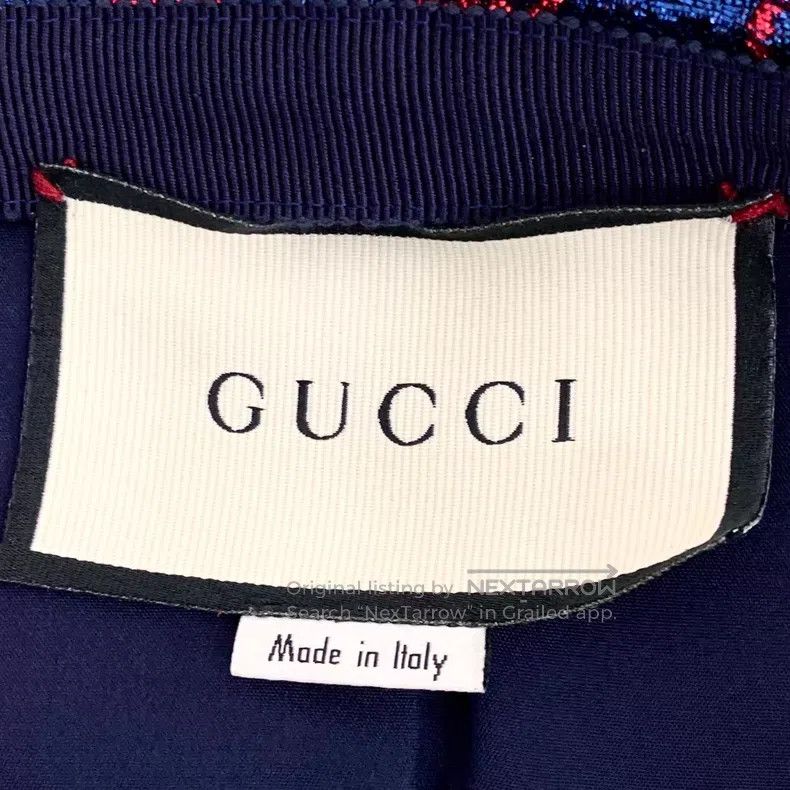 Gucci Gucci Blue logo jacquard full print casual pleated skirt s Size 25" / US 0 / IT 36 - 5 Thumbnail