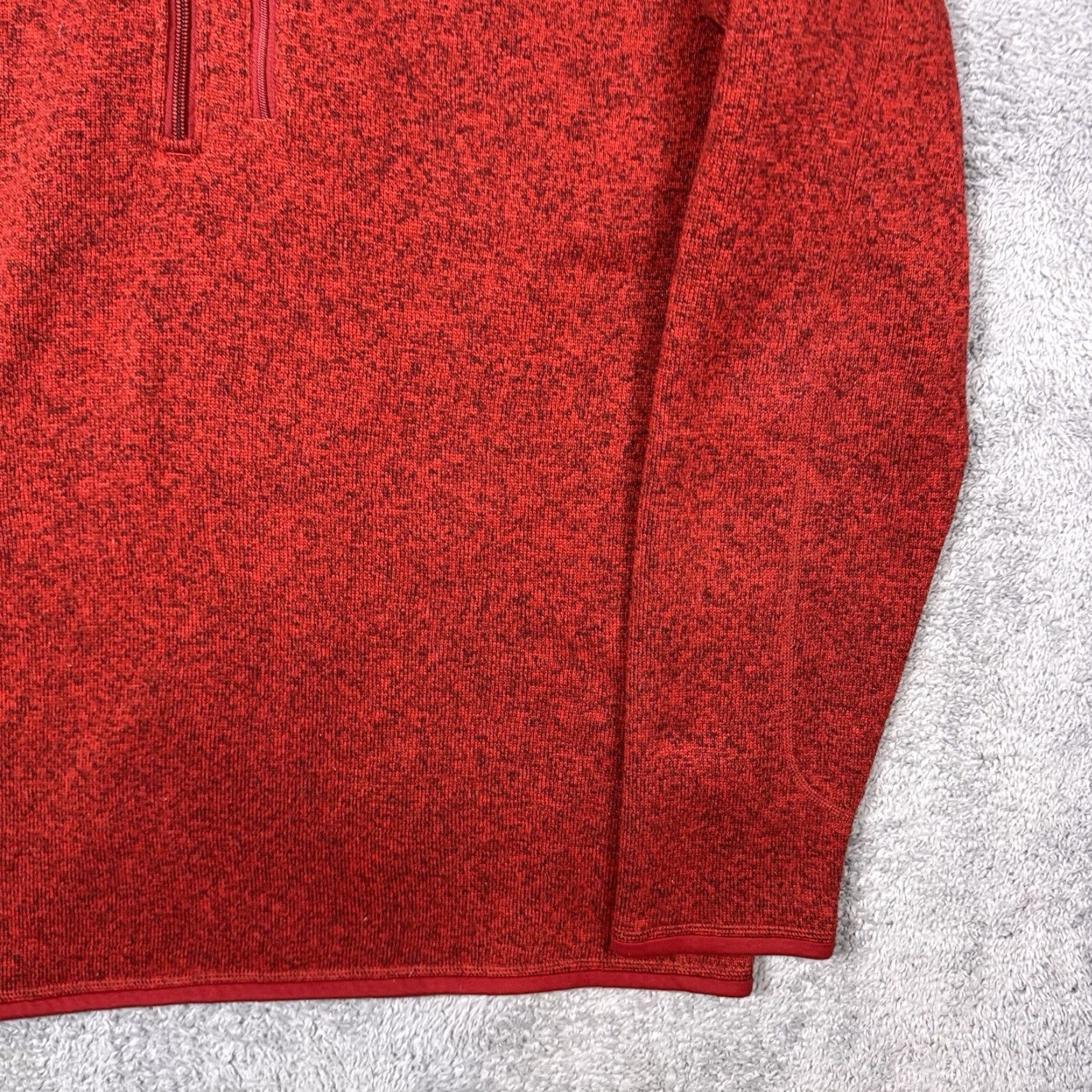 Patagonia Patagonia Sweater Mens XL Pullover 1/4 Zip Fleece Jacket Red Short Sleeve? (Note: Original mentions Long Sleeve) Size US XL / EU 56 / 4 - 4 Thumbnail