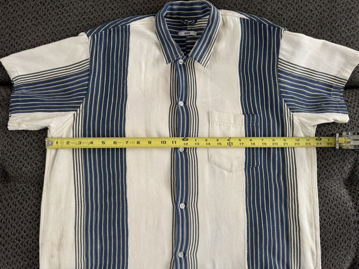 Bode BODE Early Collection 01423 Stripe Shirt Cotton Fringe L/XL Size US L / EU 52-54 / 3 - 19 Thumbnail