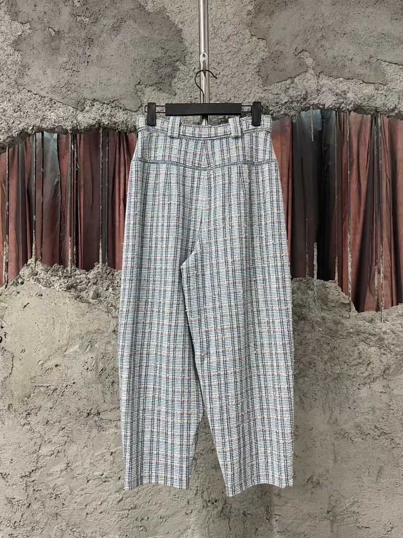 Chanel Chanel Mint blue tweed lantern pants Size 24" / US 00 / IT 34 - 2 Thumbnail