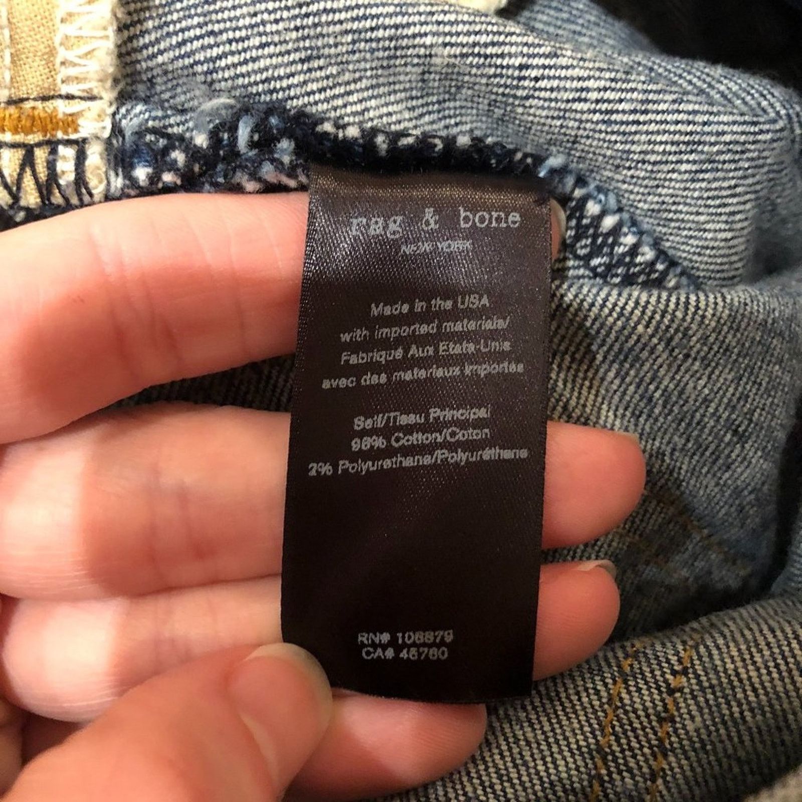 Rag & Bone Rag & Bone Medium Wash Slim-Cut Skinny Jean Size 24" / US 00 / IT 34 - 12 Thumbnail