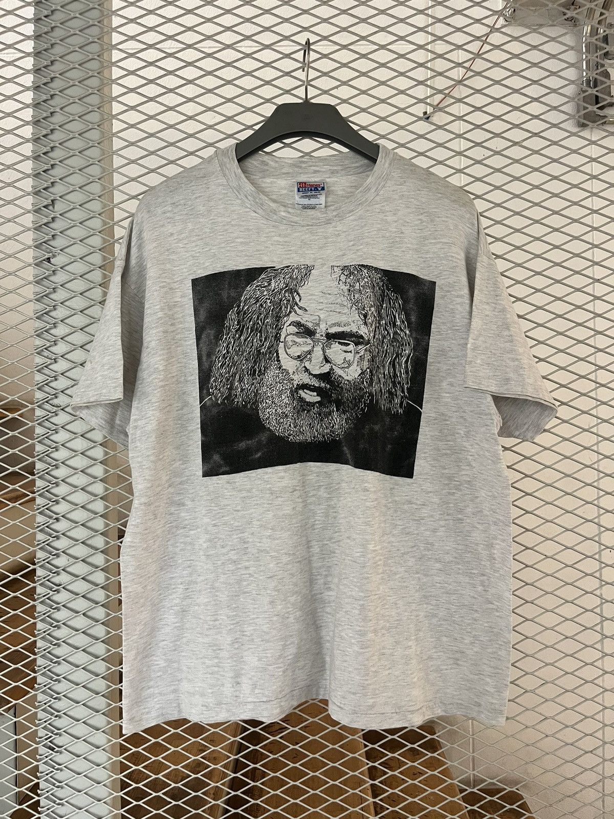 Grateful Dead × Vintage Vintage Jerry Garcia Grateful Dead 90’s Photo Tshirt Size US XL / EU 56 / 4 - 2 Thumbnail