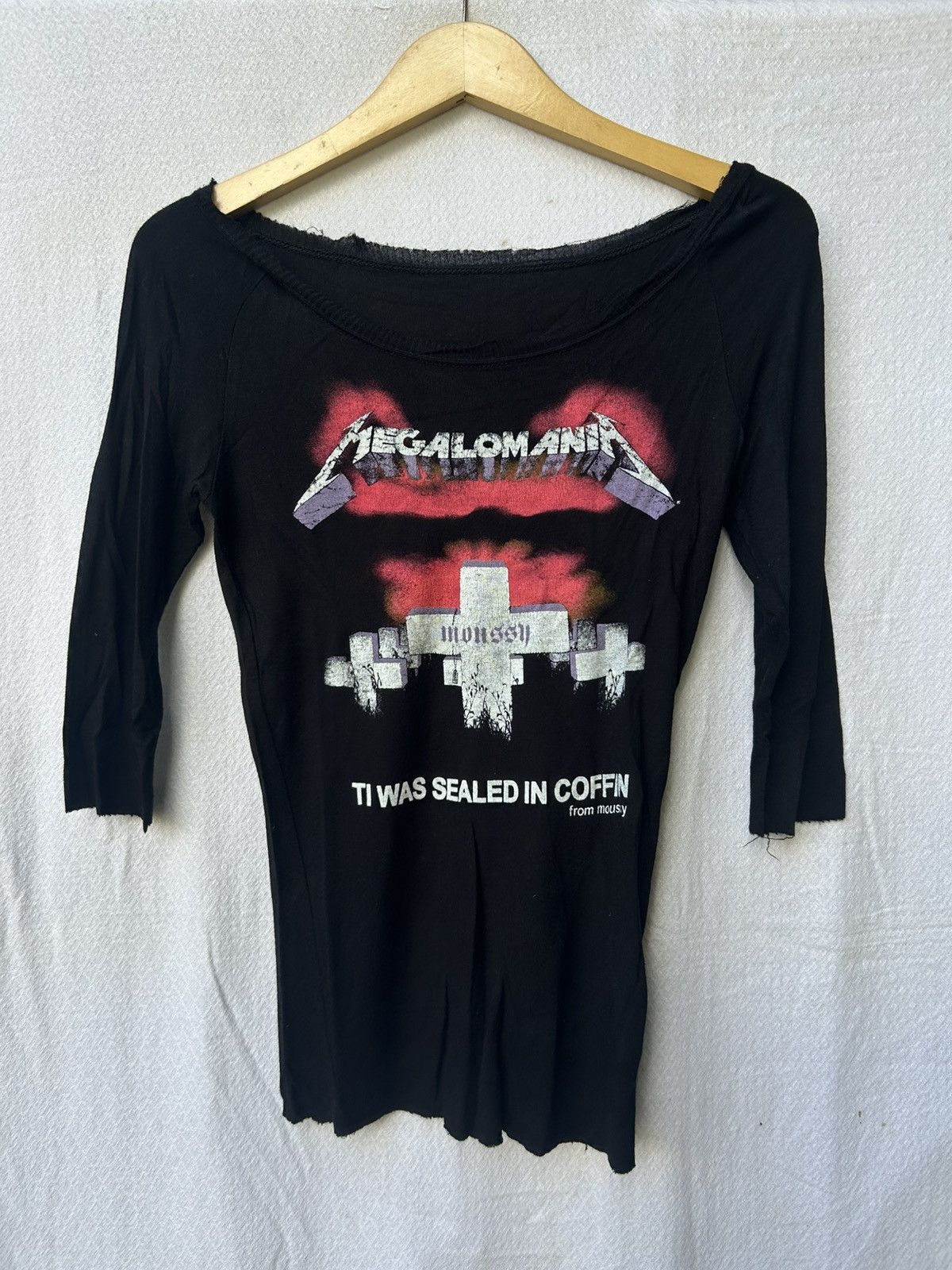 14th Addiction × Japanese Brand × MOUSSY Megalomania Moussy Cross Poem Shirt Size US XS / EU 42 / 0 - 1 Thumbnail