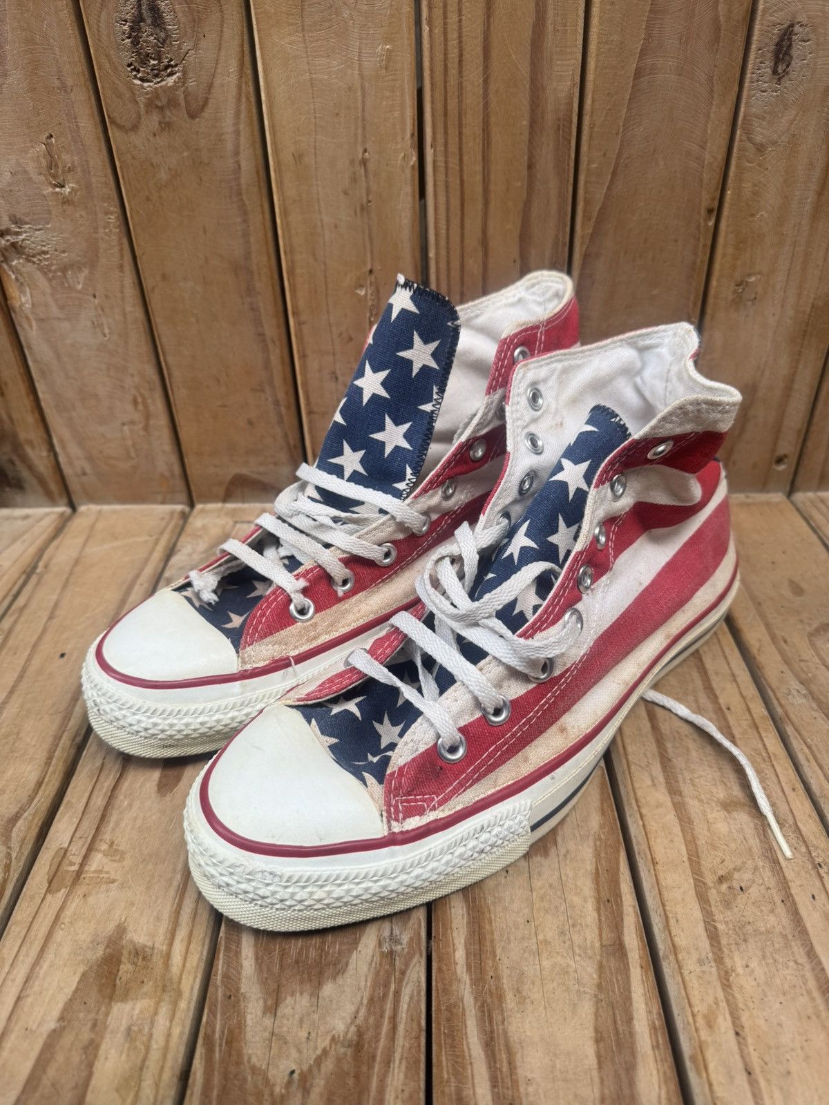 Converse Rare converse all star American flag Converse made in USA 10 Size US 10 / EU 43 - 25 Thumbnail
