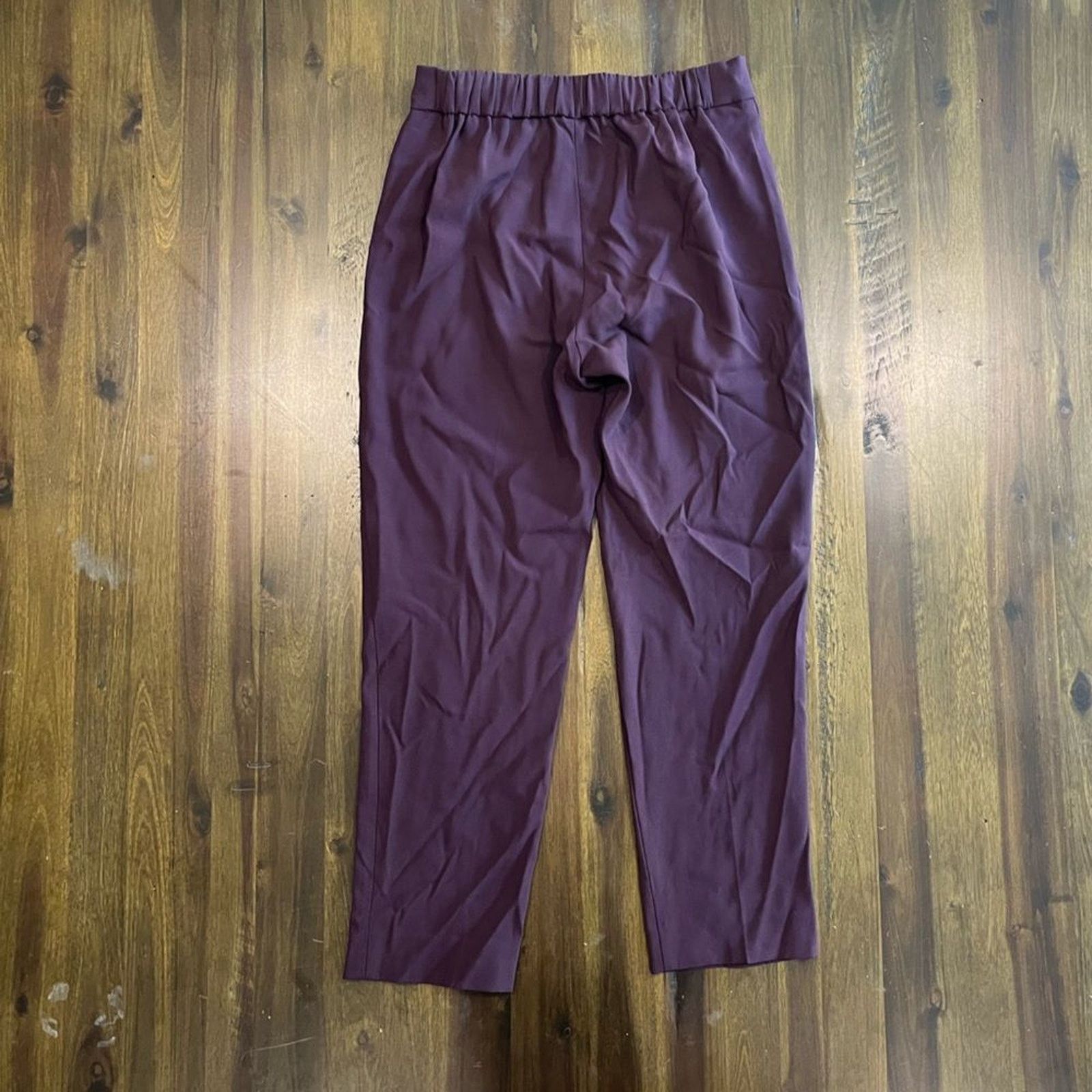 Vintage Babaton Aritzia Conan Cropped Trousers Plum - Size 0 Size 25" / US 0 / IT 36 - 9 Thumbnail