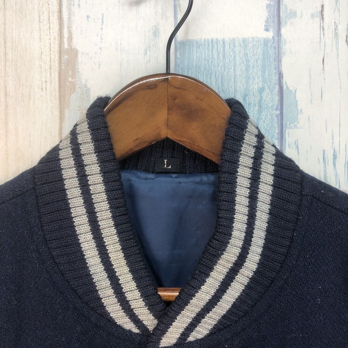Vintage Vintage Wool Varsity Jacket Size US L / EU 52-54 / 3 - 8 Thumbnail