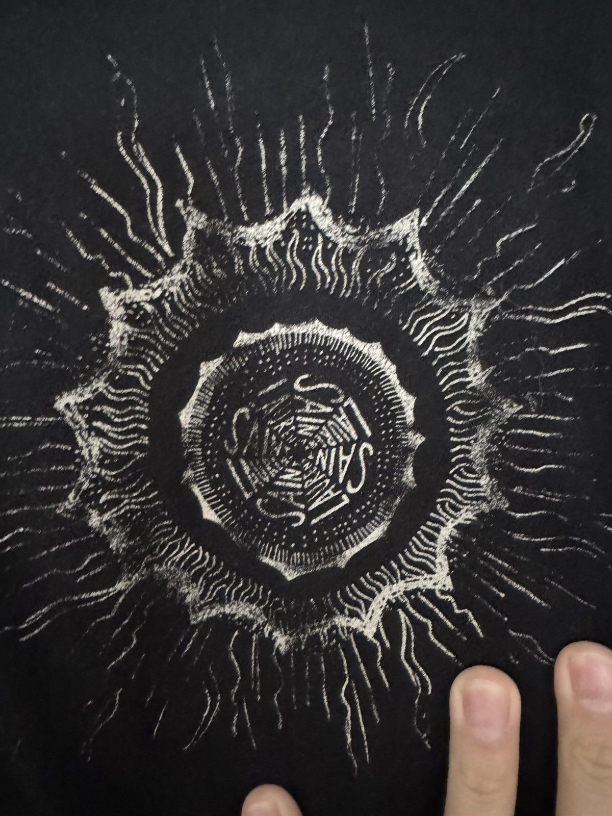 Saint Laurent Paris Sunburst motif logo t Size US L / EU 52-54 / 3 - 2 Thumbnail