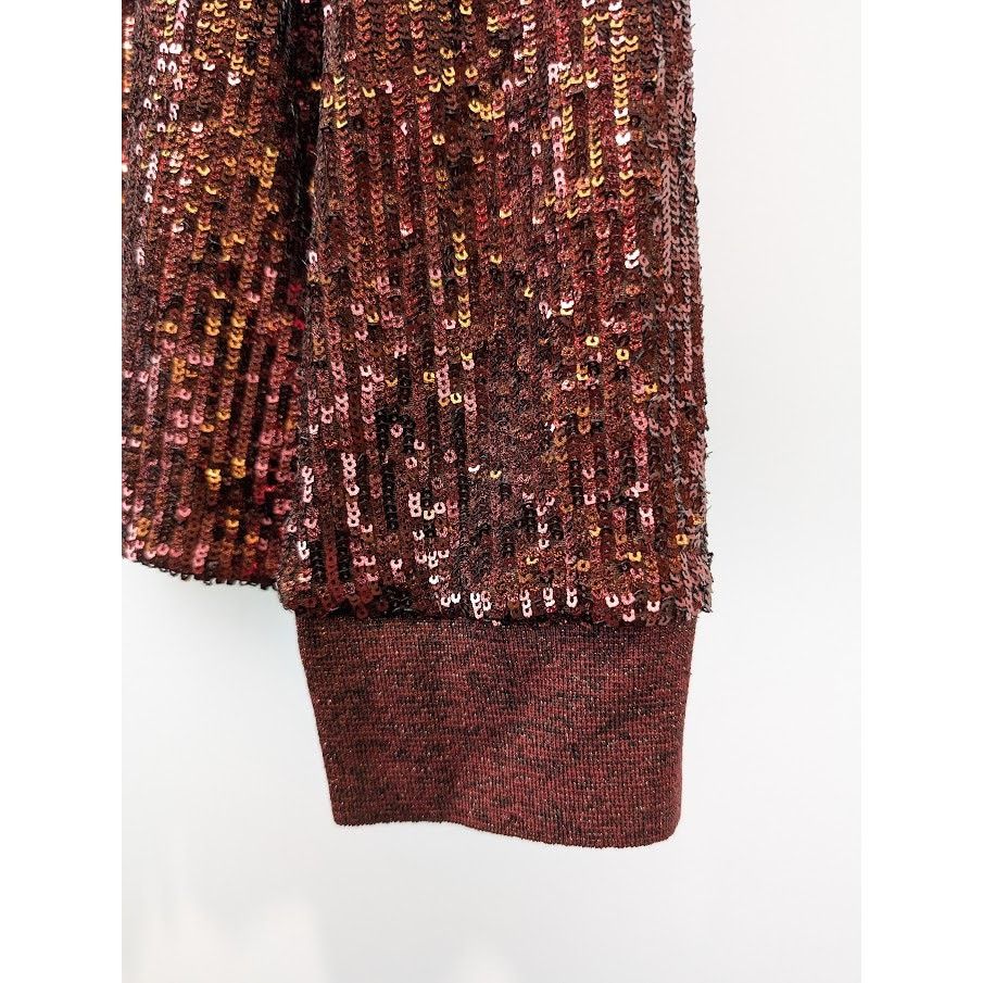 Saint Laurent Paris o1rshd1 Sequinned Sequin Long Sleeve Polo Shirt in Red Size US XL / EU 56 / 4 - 8 Thumbnail