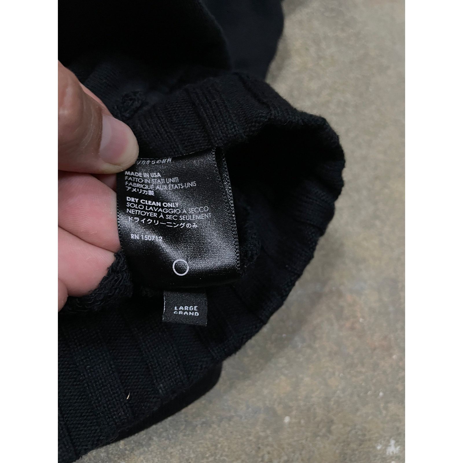 Amiri Amiri Crocodile Crewneck Black Distressed Large Used Size US L / EU 52-54 / 3 - 4 Thumbnail