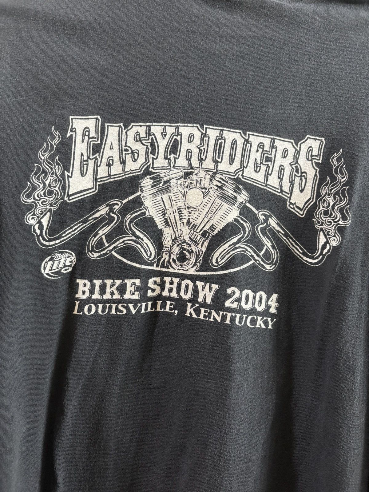 Vintage Vintage 2004 Easy Riders Flame Skull Longsleeve Tee Size US XL / EU 56 / 4 - 5 Thumbnail