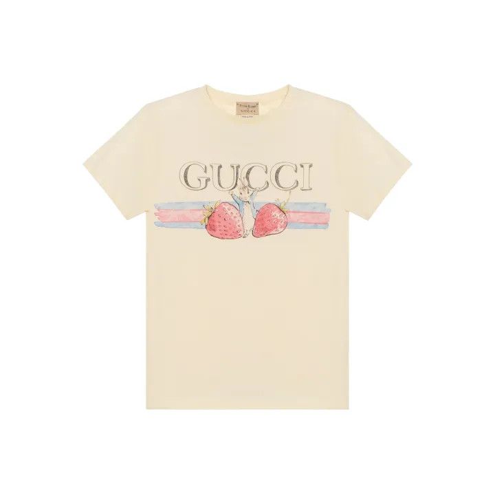 Gucci Gucci Peter Rabbit Cartoon Logo T-Shirt Size US M / EU 48-50 / 2 - 1 Thumbnail