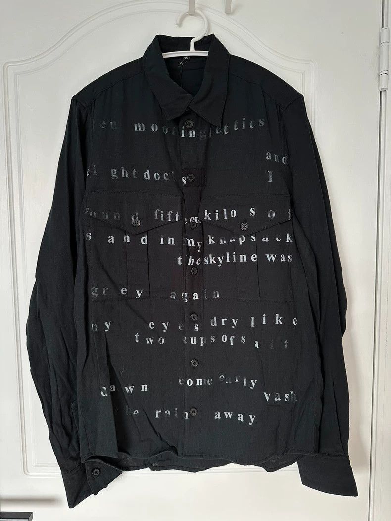 Other Ann Demeulemeester ann demeulemeester black letter print s Size US XS / EU 42 / 0 - 1 Thumbnail
