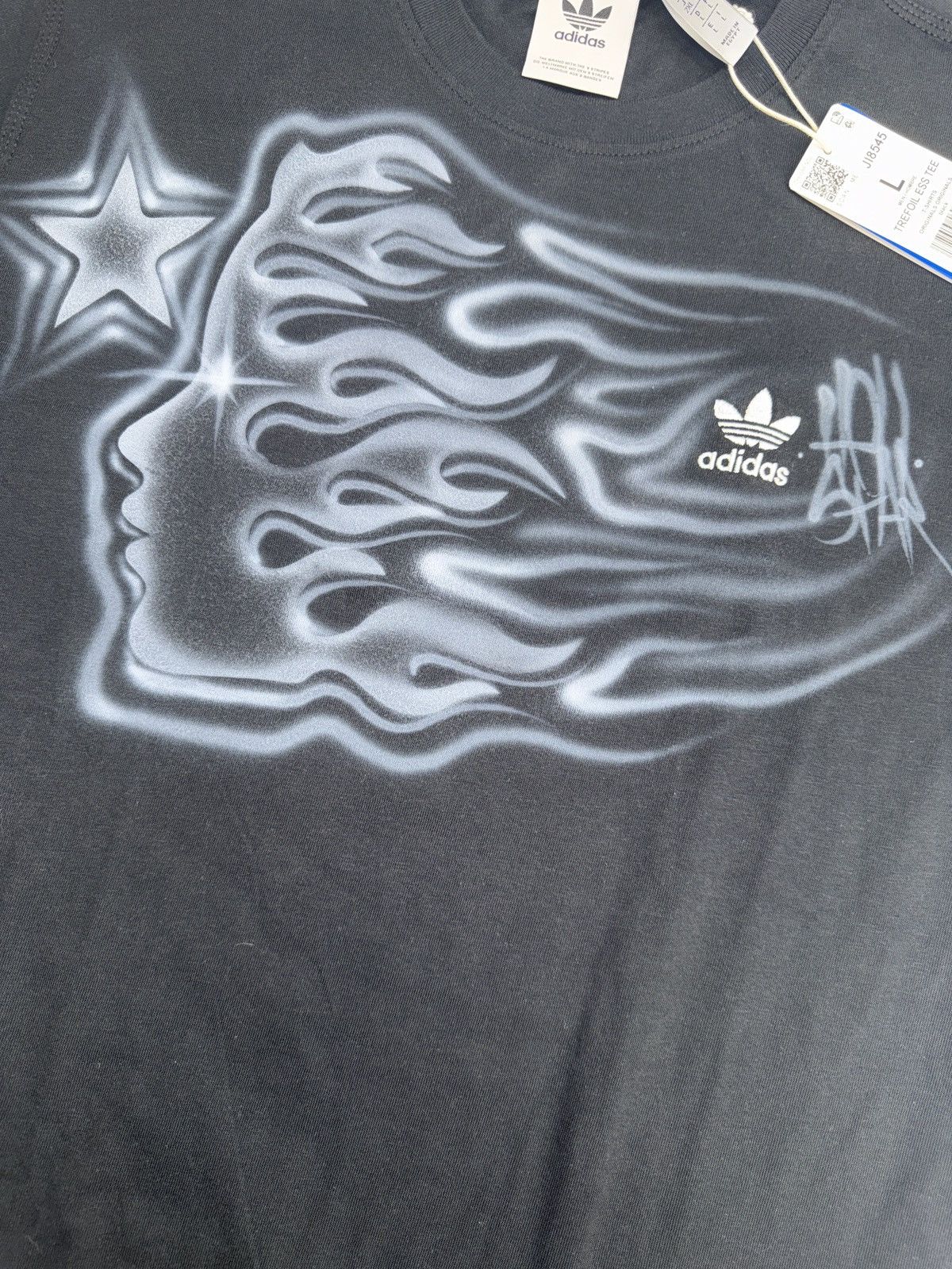 HELLSTAR Hellstar x Adidas Airbrush T-shirt Size US L / EU 52-54 / 3 - 3 Thumbnail