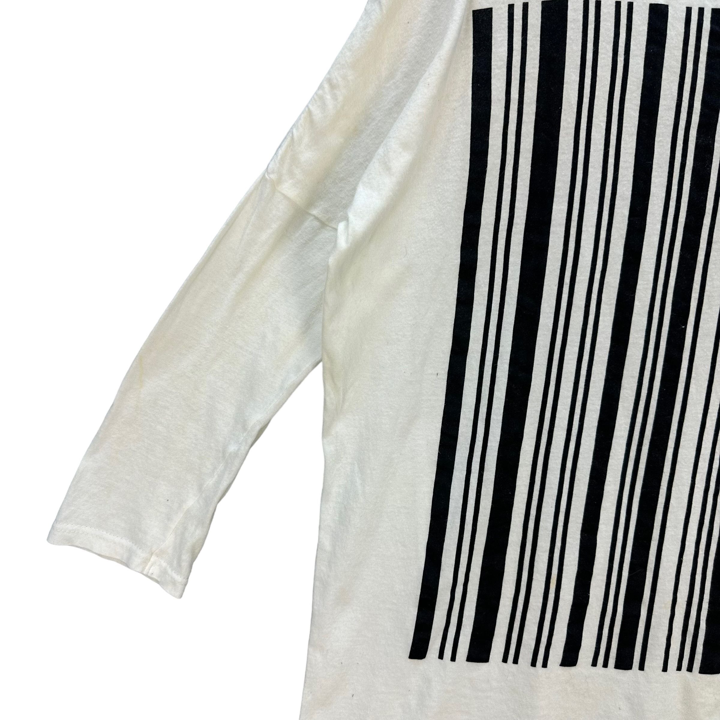 Japanese Brand VINTAGE UPC BARCODE OVERSIZED LONG SLEEVE TEES #7578-154 Size ONE SIZE - 5 Thumbnail
