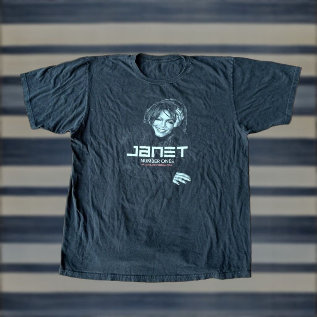 Anvil VINTAGE? No — Janet Jackson Number Ones Up Close & Personal Concert Tour T Shirt XL Black Size US XL / EU 56 / 4 - 1 Thumbnail